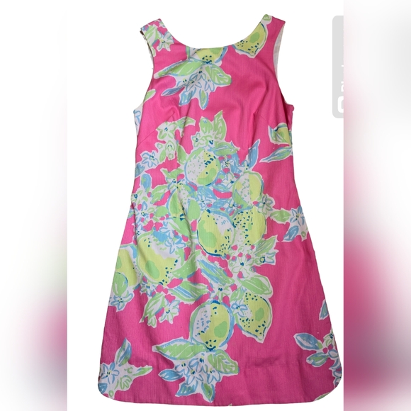 Lilly Pulitzer Delia Shift Dress Hotty Pink Lemonade  Size 00 - Picture 2 of 12